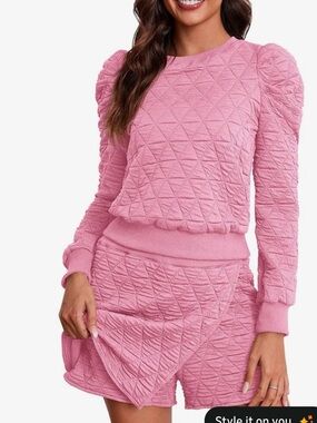 Fisoew Women's 2 Piece Lounge Wear Set